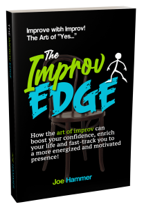 The Improv Edge book cover - improv skills book by Joe Hammer for creativity and confidence